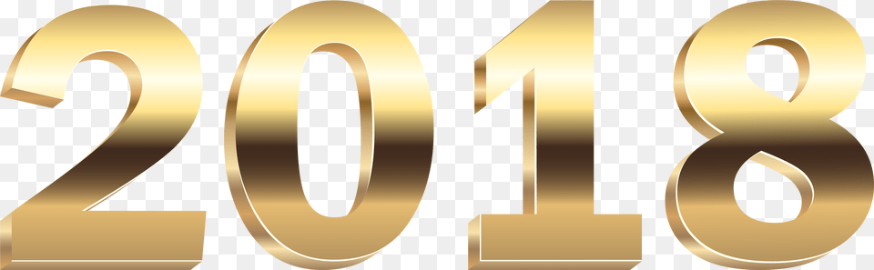 2018 Gold 2018 Gold 2018, Number, Symbol, Text Free Png Download