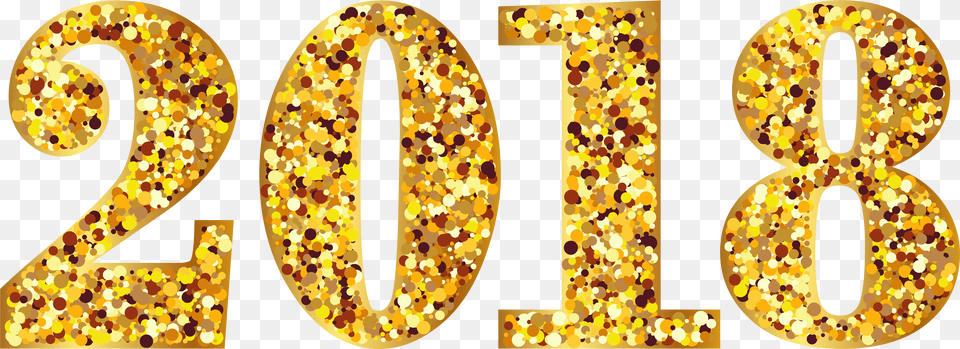 2018 Gold 2018 Gold Glitter Png