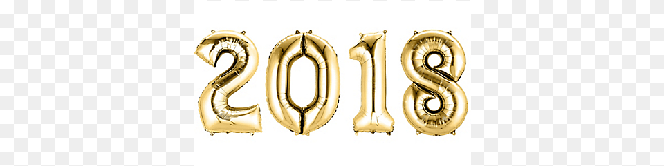 2018 Gold, Number, Symbol, Text, Accessories Free Png Download