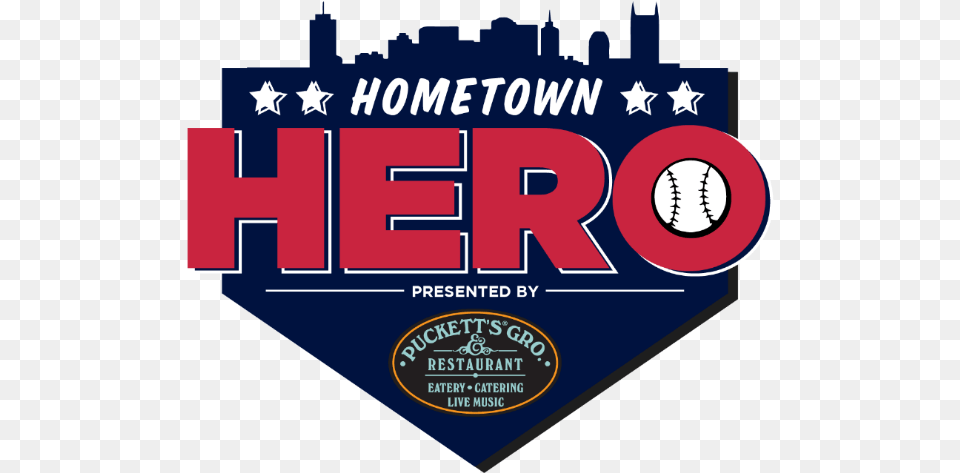 2018 Hometown Hero Logo Sounds Baseball Hero Hometown Skyline Free Transparent Png