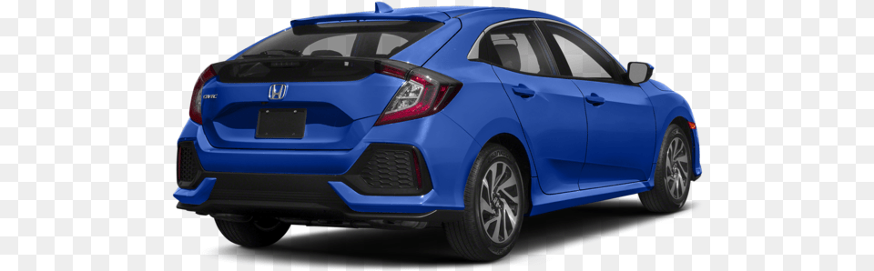 2018 Honda Civic Hatchback Blue Rear Honda Civic 2018 Lx, Car, Sedan, Transportation, Vehicle Png Image