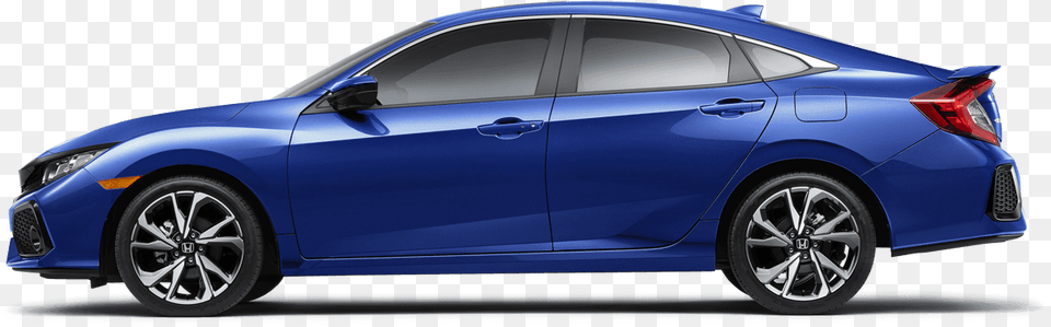 2018 Honda Civic Si Sedan Side Profile 2018 Honda Civic Si Sedan, Wheel, Car, Vehicle, Transportation Png Image