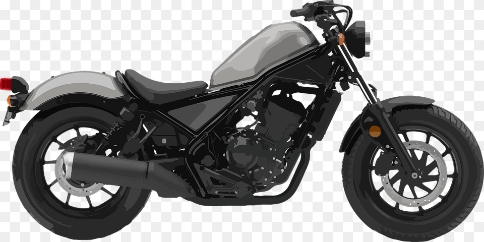 2018 Honda Rebel 300 Abs, Motorcycle, Transportation, Vehicle, Machine Free Transparent Png