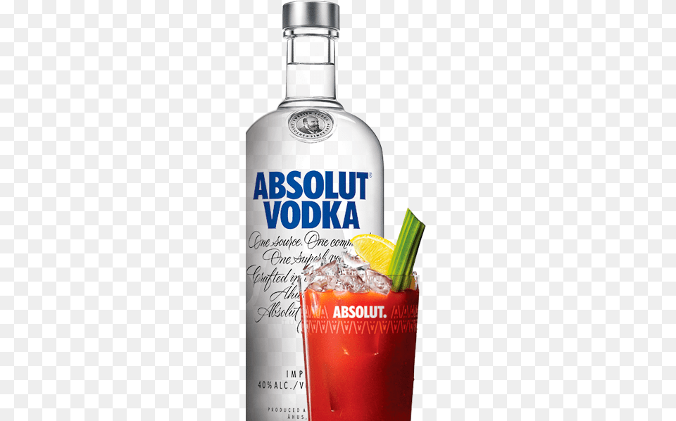 2018 Imported By Absolut Spirits Co Absolut Vodka Bottle, Beverage, Alcohol, Liquor, Gin Free Png Download