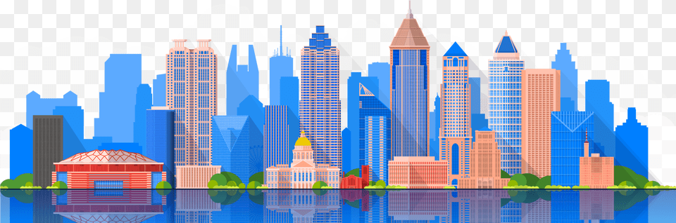 2018 In Atlanta Atlanta Skyline Architecture, Neighborhood, Metropolis, High Rise Free Transparent Png