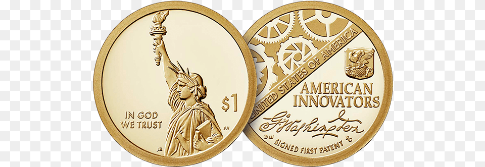 2018 Innovation Reverse Proof, Gold, Baby, Person, Coin Free Png