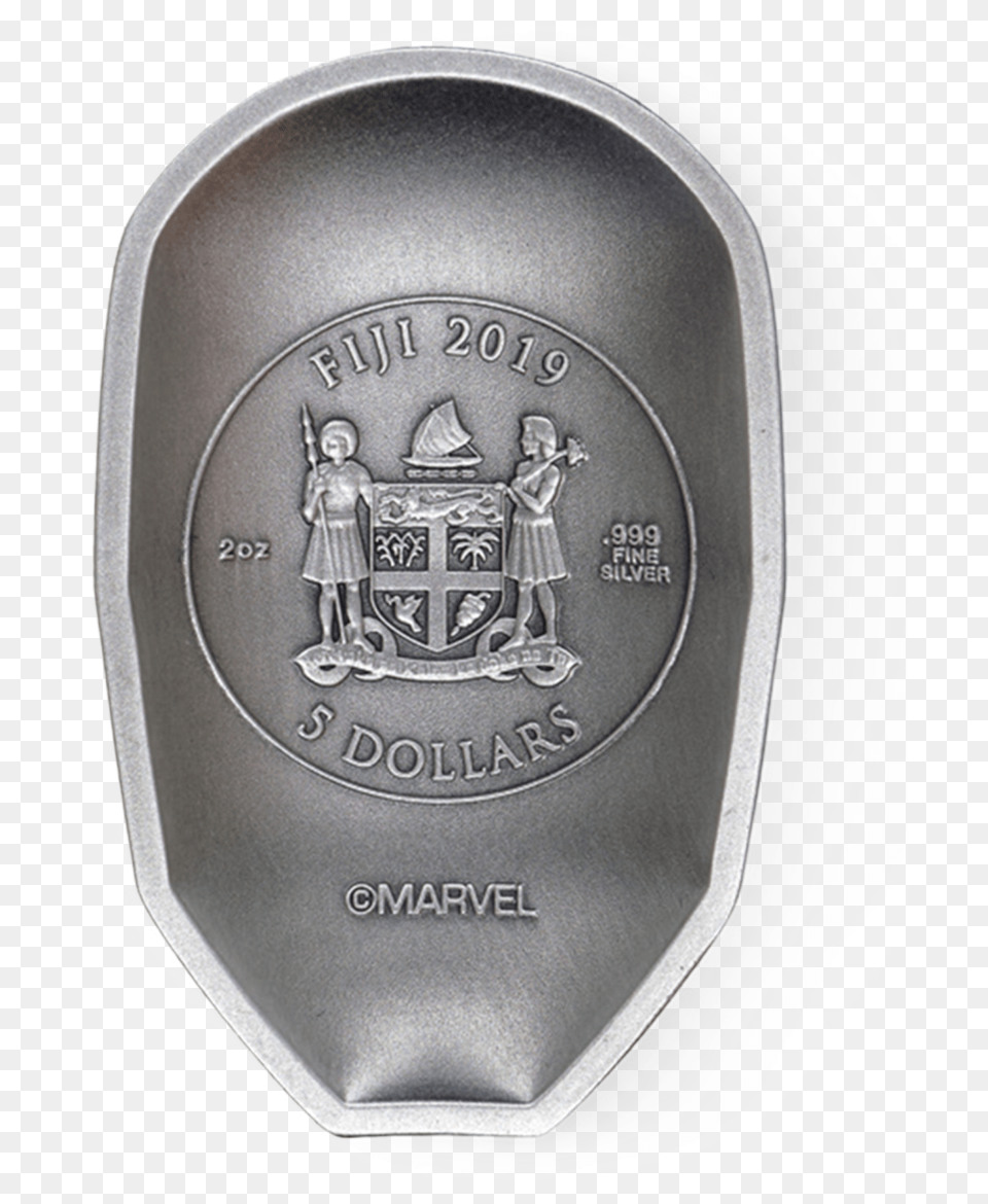 2018 Iron Man Mask Marvel Silver 2 Oz Coin Iron Man Mask Marvel 2 Oz Silver Coin, Badge, Logo, Symbol, Baby Free Png Download