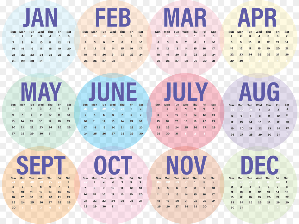 2018 January Calendar Transparent, Text, Pattern Png Image