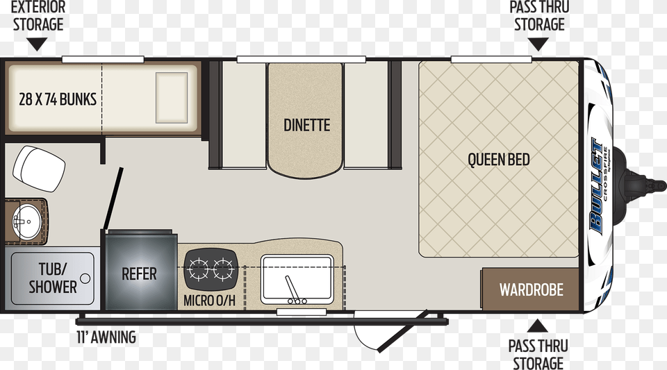 2018 Keystone Bullet, Diagram, Floor Plan Free Transparent Png