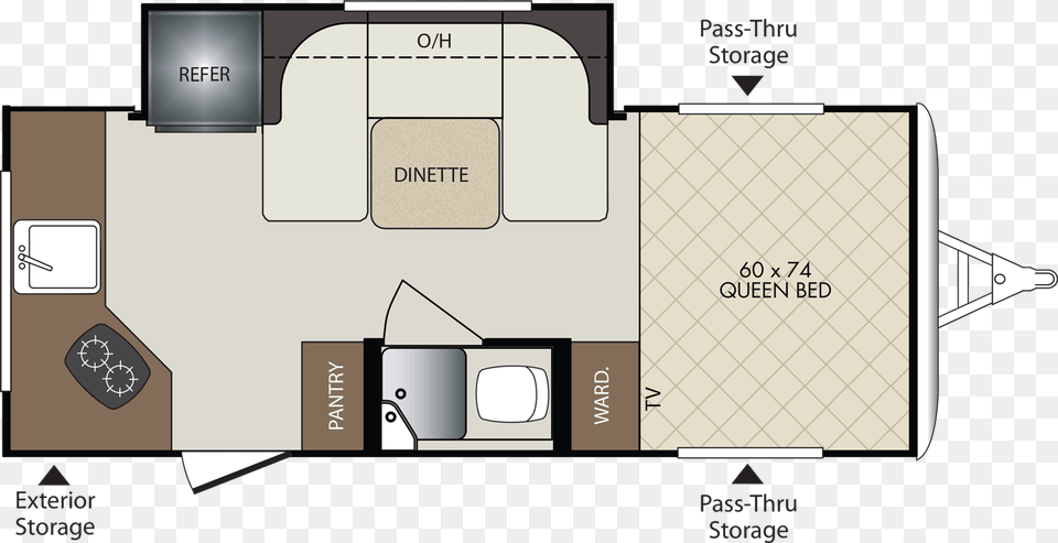 2018 Keystone Colt, Diagram, Floor Plan Free Png Download