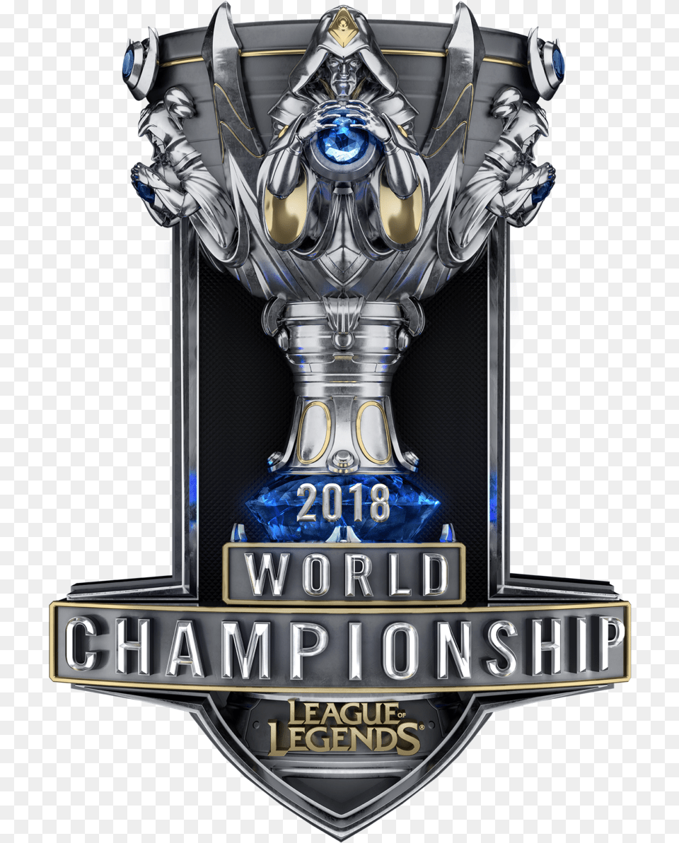 2018 League Of Legends Worlds 2018 Logo, Emblem, Symbol, Person, Badge Png