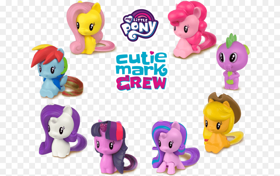 2018 Mcdonald39s My Little Pony Cutie Mark Happy Meal My Little Pony Cutie Mark Crew Mcdonalds, Plush, Toy, Baby, Person Free Png Download