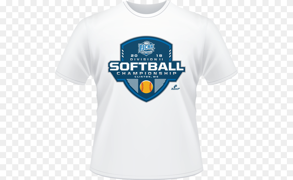 2018 Njcaa Softball Dii Championship White T Shirt Active Shirt, Clothing, T-shirt, Logo Free Png Download