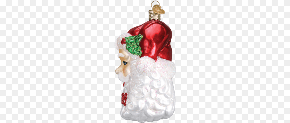 2018 Nostalgic Santa Ornament Santa Claus, Figurine, Food, Cream, Dessert Free Png