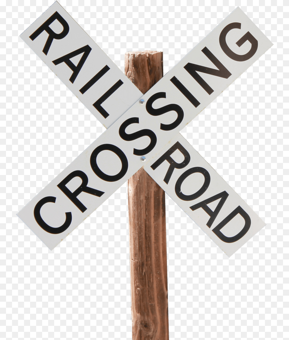 2018 On Railroad Tracks Between Tacoma Lakewood Railroad Crossing Sign, Symbol, Cross, Road Sign Free Png Download