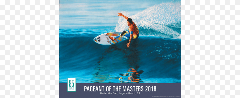 2018 Pageant Of The Masters Poster Kelly Slater Pageant Of The Masters, Adult, Water, Surfing, Sport Png Image