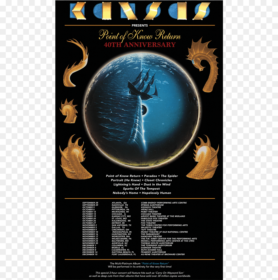 2018 Point Of Know Return Tour Poster Kansas Point Of No Return Tour 2019, Advertisement, Boat, Transportation, Vehicle Free Png