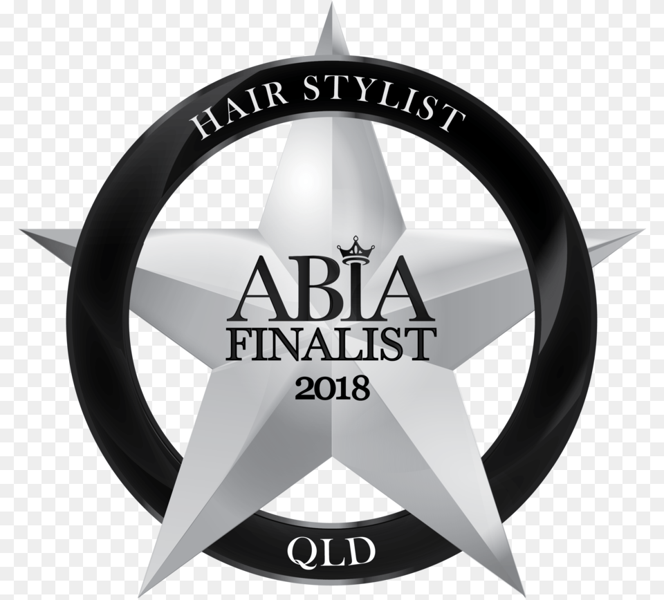 2018 Qld Abia Award Logo Hairstylist Finalist Award, Symbol, Badge, Star Symbol Free Transparent Png