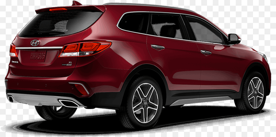 2018 Red Hyundai Santa Fe Xl Compact Sport Utility Vehicle, Car, Suv, Transportation, Machine Png Image