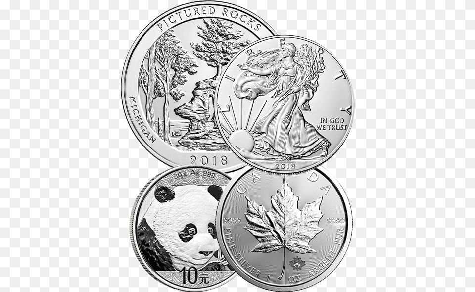 2018 Silver Sampler Kit 2017 1 Oz Reverse Proof Silver Maple Leaf, Baby, Person, Coin, Money Free Png