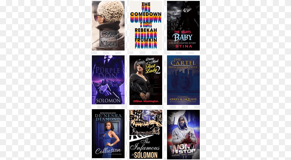 2018 Titles In African American Urban Fiction Won39t Stop Book, Adult, Publication, Poster, Person Free Png