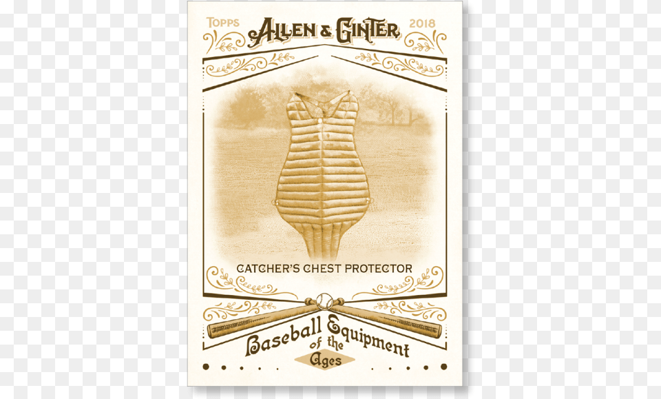 2018 Topps Allen Amp Ginter Catcher S Chest Protector Magento, Advertisement, Poster, Clothing, Vest Png Image