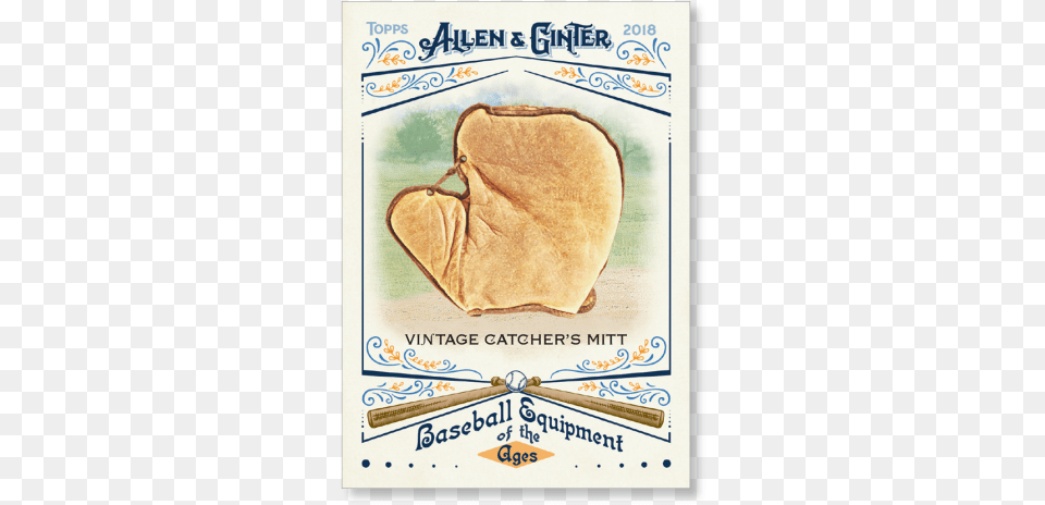 2018 Topps Allen Amp Ginter Vintage Catcher S Mitt Baseball Allen Amp Ginter, Advertisement, Poster, Food, Bread Png Image