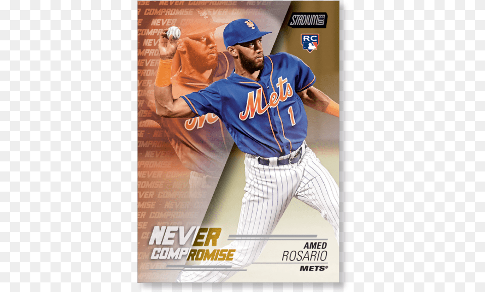 2018 Topps Baseball Stadium Club Amed Rosario Never Light Up Gold, Team Sport, Team, Sport, Person Png Image