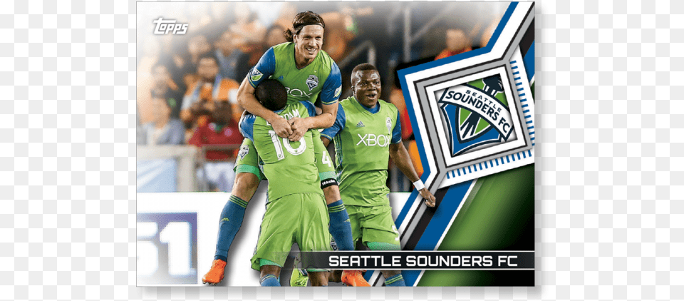 2018 Topps Mls Seattle Sounders Fc Base Poster Seattle Sounders Fc, Person, People, Adult, Rugby Ball Free Transparent Png
