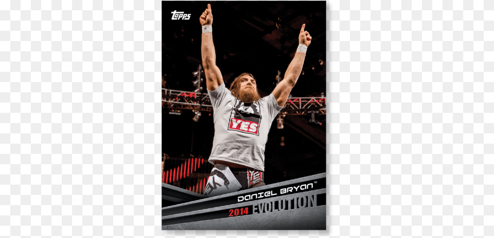 2018 Topps Wwe Daniel Bryan Evolution Poster Poster, Hand, Head, Person, T-shirt Png Image