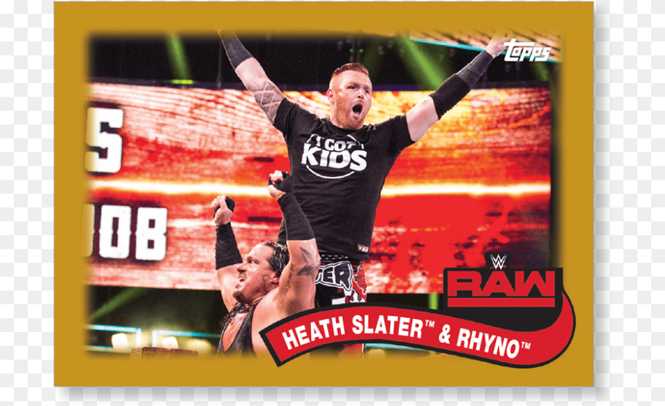 2018 Topps Wwe Heritage Heath Slater College Softball, Adult, Person, People, Man Free Png Download