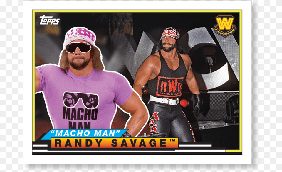 2018 Topps Wwe Heritage Macho Man Macho Man T Shirt, Accessories, Sunglasses, T-shirt, Hat Free Png