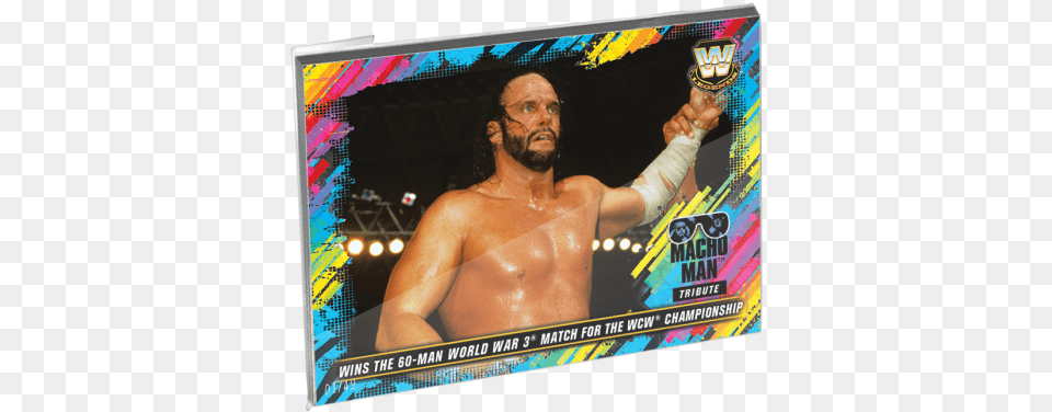 2018 Topps Wwe Heritage Oversized Complete Randy Savage Light Up Gold, Body Part, Finger, Hand, Person Free Png Download
