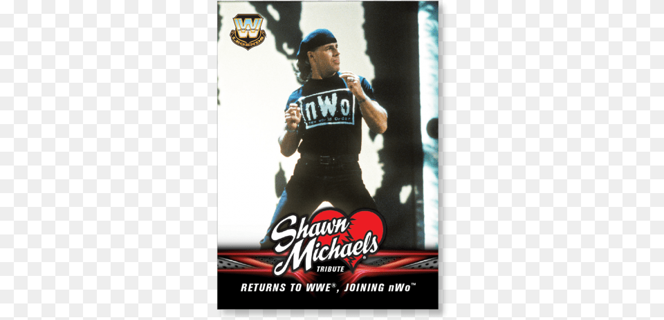 2018 Topps Wwe Heritage Returns To Wwe Joining Nwo Nwo, Person, People, Adult, Man Png