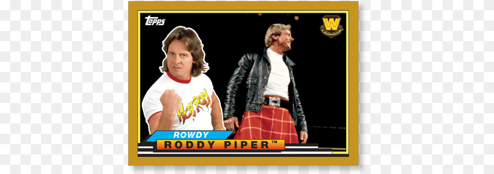 2018 Topps Wwe Heritage Rowdy Roddy Piper Big Legends Tartan, Clothing, Skirt, Coat, Jacket Free Png Download