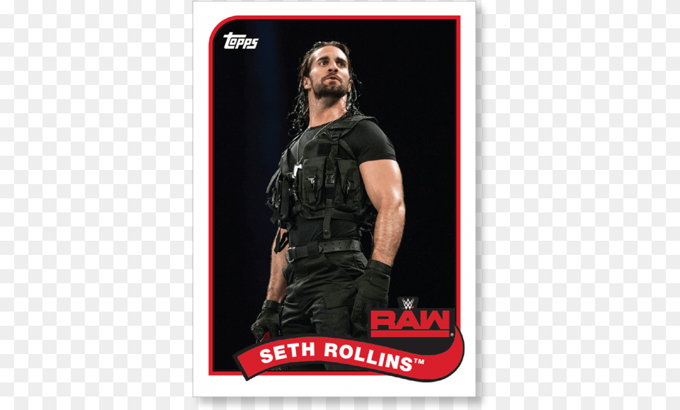 2018 Topps Wwe Heritage Seth Rollins Topps, Clothing, Vest, Adult, Male Free Png Download