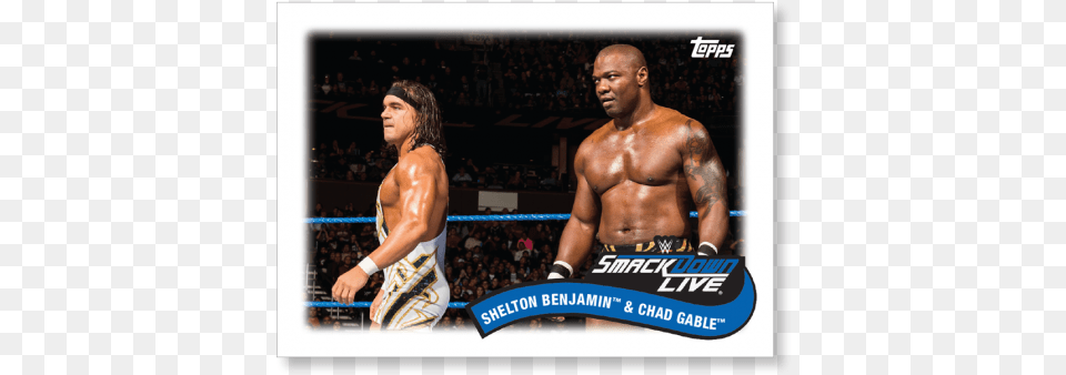 2018 Topps Wwe Heritage Shelton Benjamin Amp Chad Gable Tag Team, Back, Body Part, Person, Tattoo Free Png