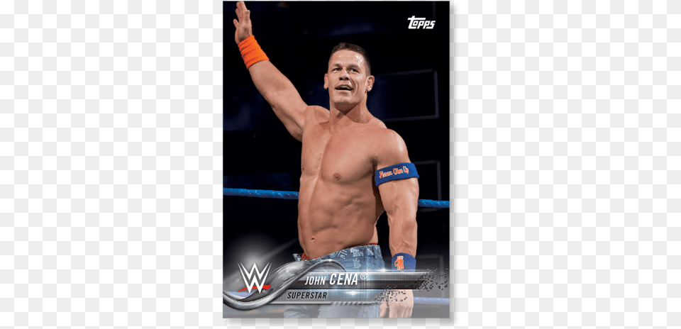 2018 Topps Wwe John Cena Base Poster Wwe, Body Part, Person, Finger, Hand Free Png Download