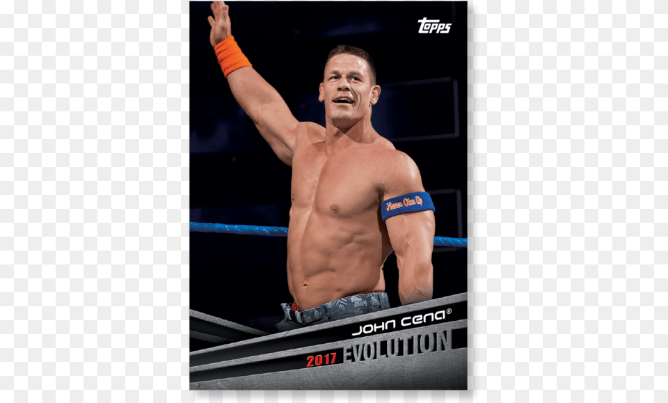 2018 Topps Wwe John Cena Evolution Poster, Person, Hand, Finger, Body Part Png