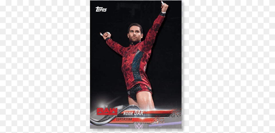 2018 Topps Wwe Noam Dar Base Poster Artistic Gymnastics, Long Sleeve, Body Part, Clothing, Sleeve Free Png Download