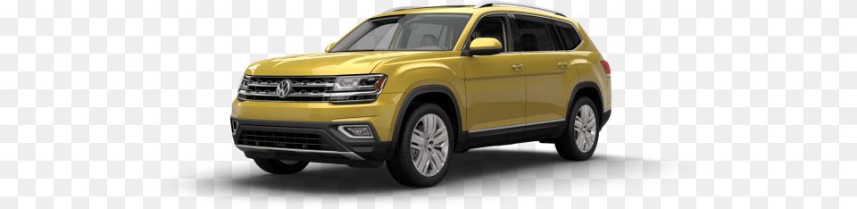 2018 Volkswagen Atlas Kurkuma Yellow Metallic Vw Suv, Car, Vehicle, Transportation, Wheel Free Png Download
