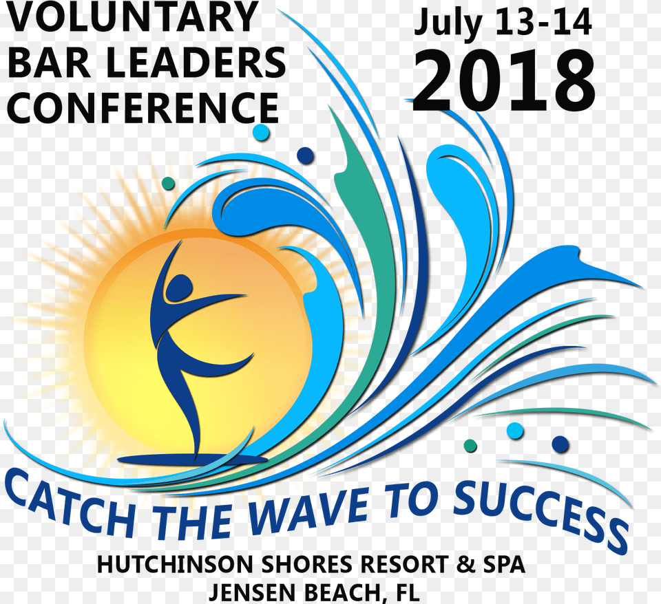 2018 Voluntary Bar Leaders Conference Catch The Wave Graphic Design, Art, Graphics, Logo, Advertisement Png