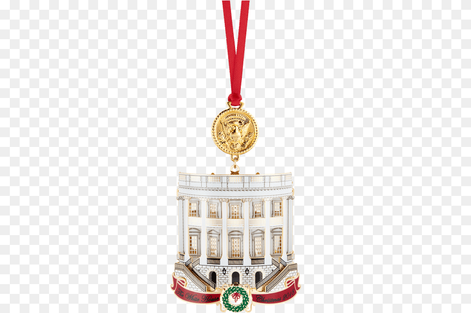 2018 White House Ornament, Gold, Accessories, Gold Medal, Trophy Free Png Download