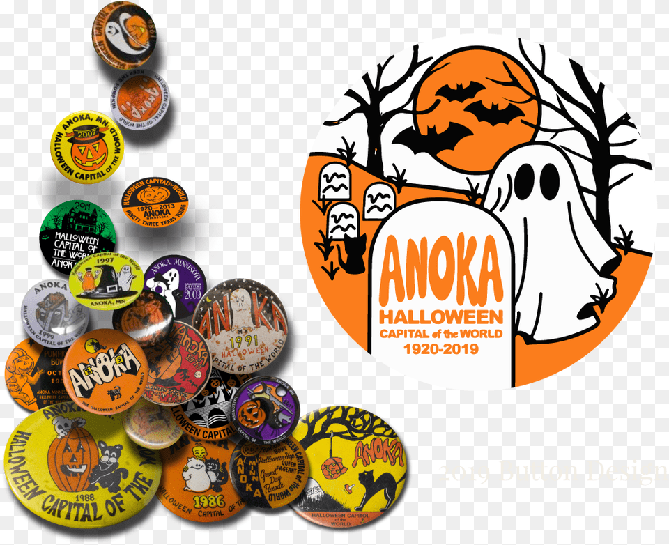 2019 Anoka Mn Halloween Button, Badge, Logo, Symbol, Face Png