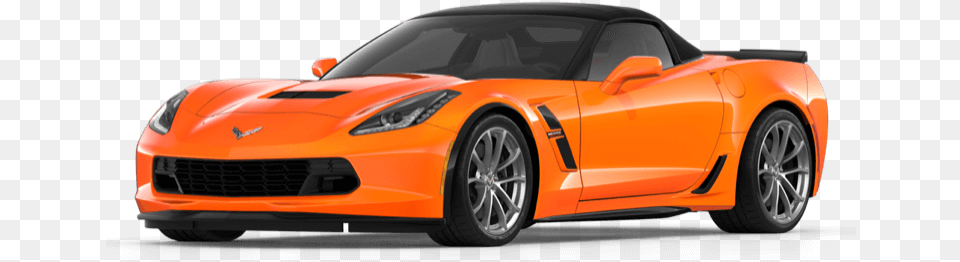 2019 Chevrolet Corvette Models Stingray Z51 Vs Z06 Corvette Grand Sport Orange, Car, Vehicle, Coupe, Transportation Png