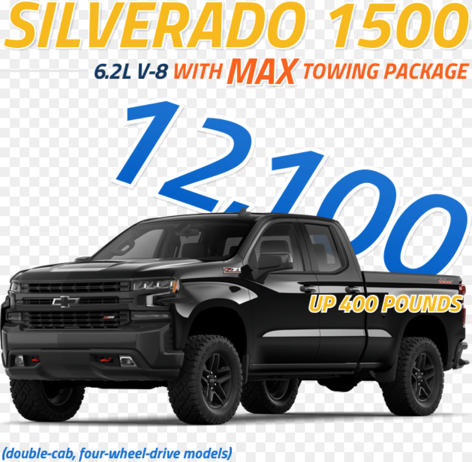 2019 Chevy Silverado 1500 Max Trailering Package, Pickup Truck, Transportation, Truck, Vehicle Png