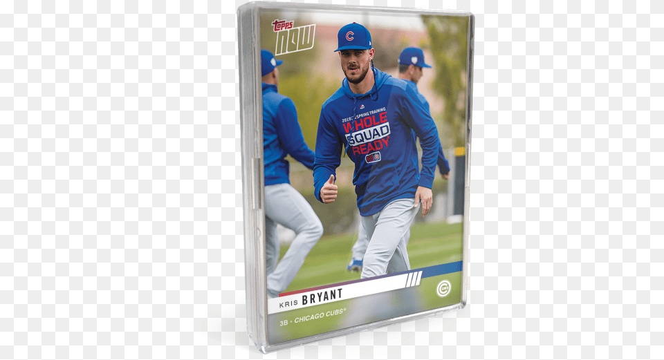 2019 Chicago Cubs Topps Now Road To Opening Day 16 Card College Baseball, Hat, Person, People, Clothing Png Image