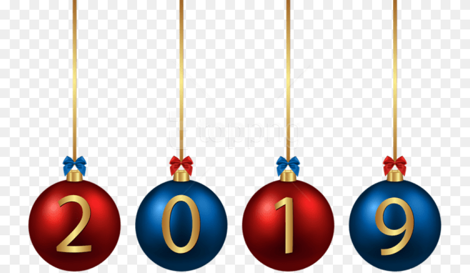 2019 Christmas Balls Red Blue Christmas Balls 2020, Accessories, Earring, Jewelry, Number Free Transparent Png