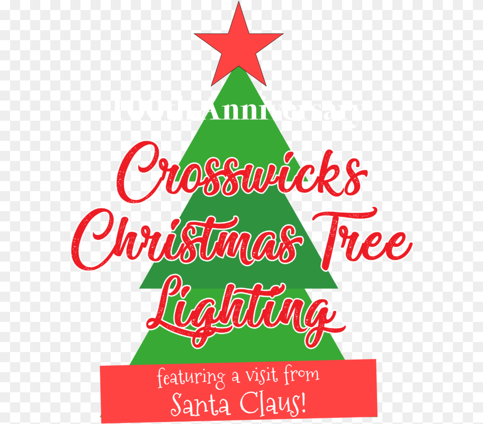 2019 Crosswicks Christmas Tree Lighting Logo Christmas Tree Png Image