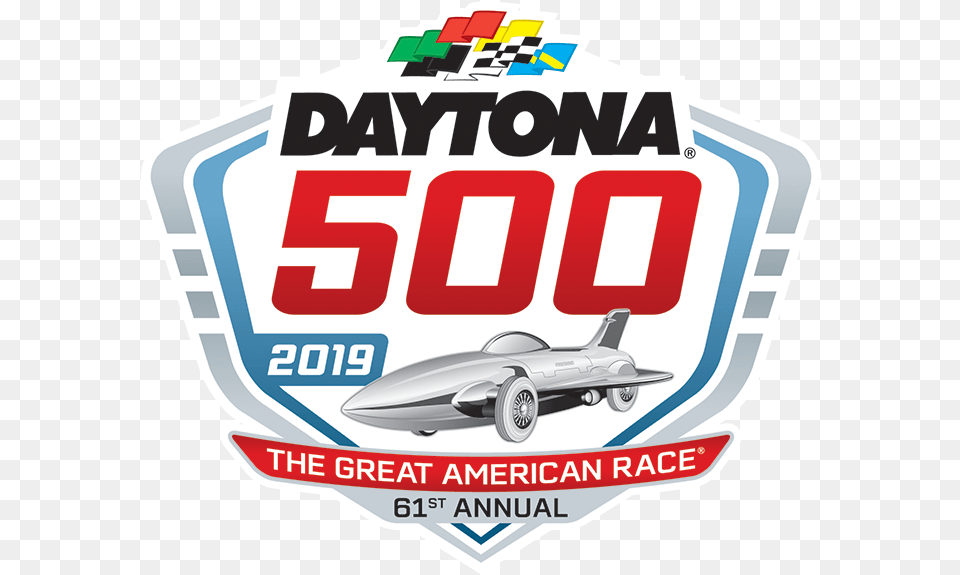 2019 Daytona 500 Logo, Badge, Vehicle, License Plate, Transportation Free Png